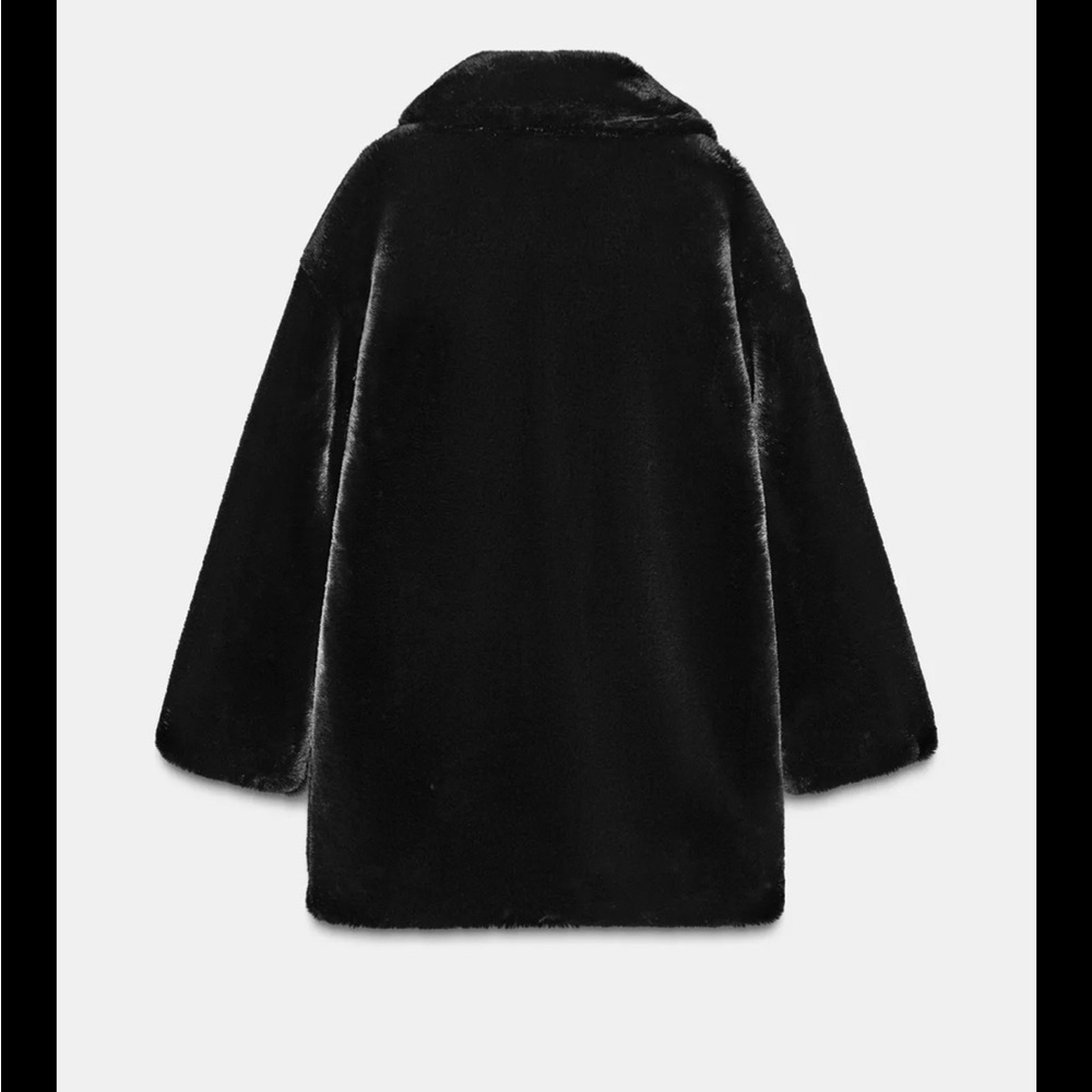 Zara Black Teddy Jacket